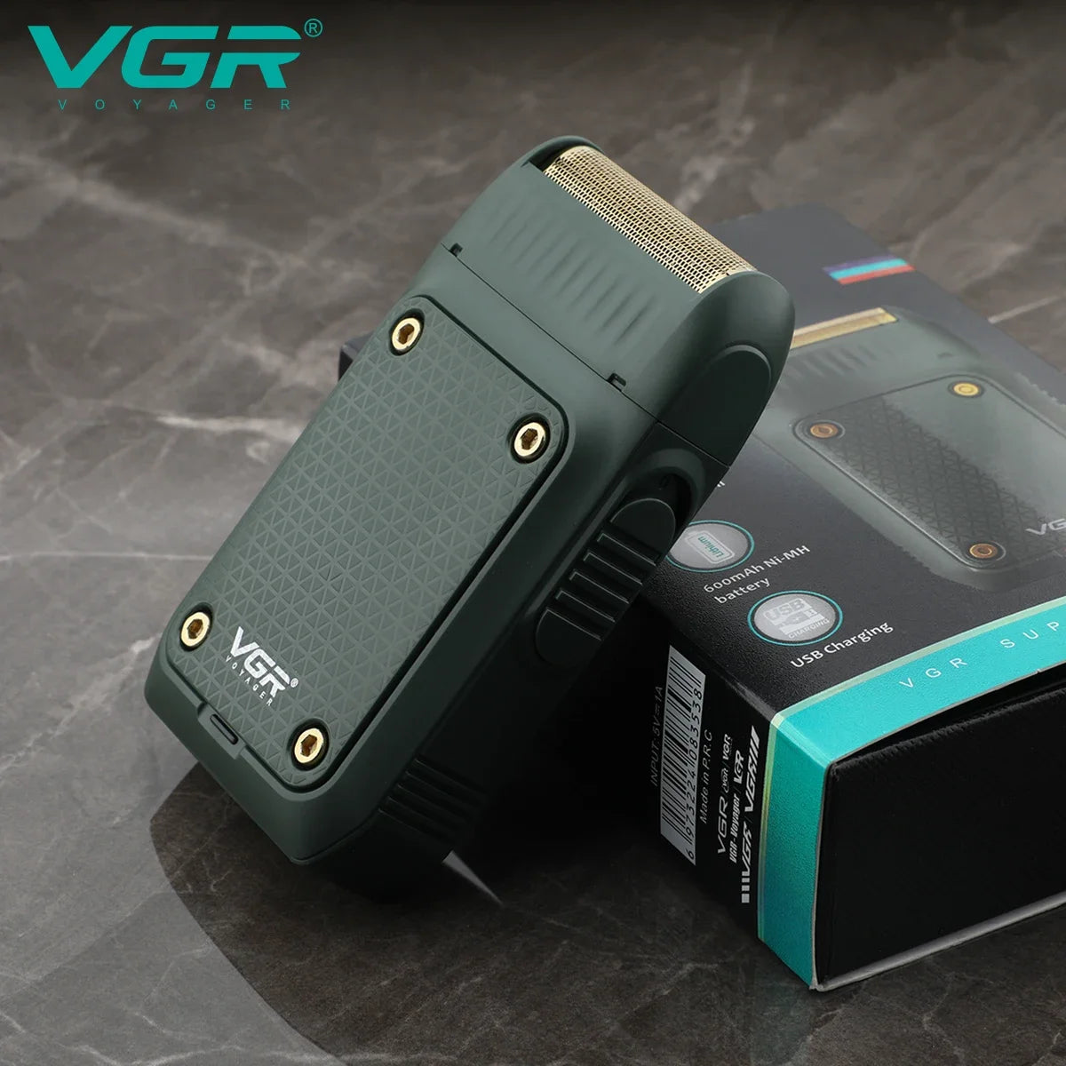 NEW Arrivals Powerful VGR Razor Electric Shaver Professional Hair Trimmer Rechargeable Razors Portable Beard Trimmer Outdoor Travel Business Trip Hotel Mini Hair Shaver for Men V-353 Men Grooming Accessories