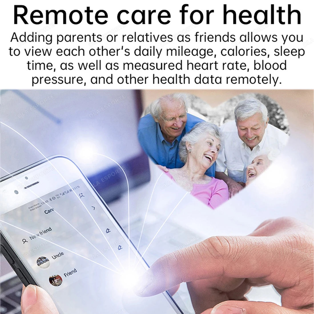 New 5 ATM Smart Ring GPS Tracker Heart Rate Blood Pressure Sleep Monitor BT Call Sport Mode Smart Ring Elderly Men Women For Android IOS Health Care Supplies