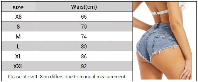 Sexy Hot Girl S-2XL UK Plus Size Denim Shorts Ultra-Short Washed Denim Slimming Pants Casual Streetwear Cool Summer Shorts Girls Casual Apparel Accessories