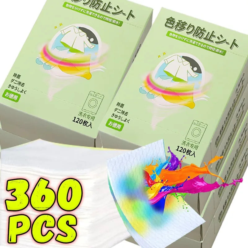 Color Absorption Sheet Washing Machine Laundry Paper Dyeing Proof Laundry Sheet Anti-Staining Laundry Tablet Color Catcher Cloth Laundry Cleaning Tools Set