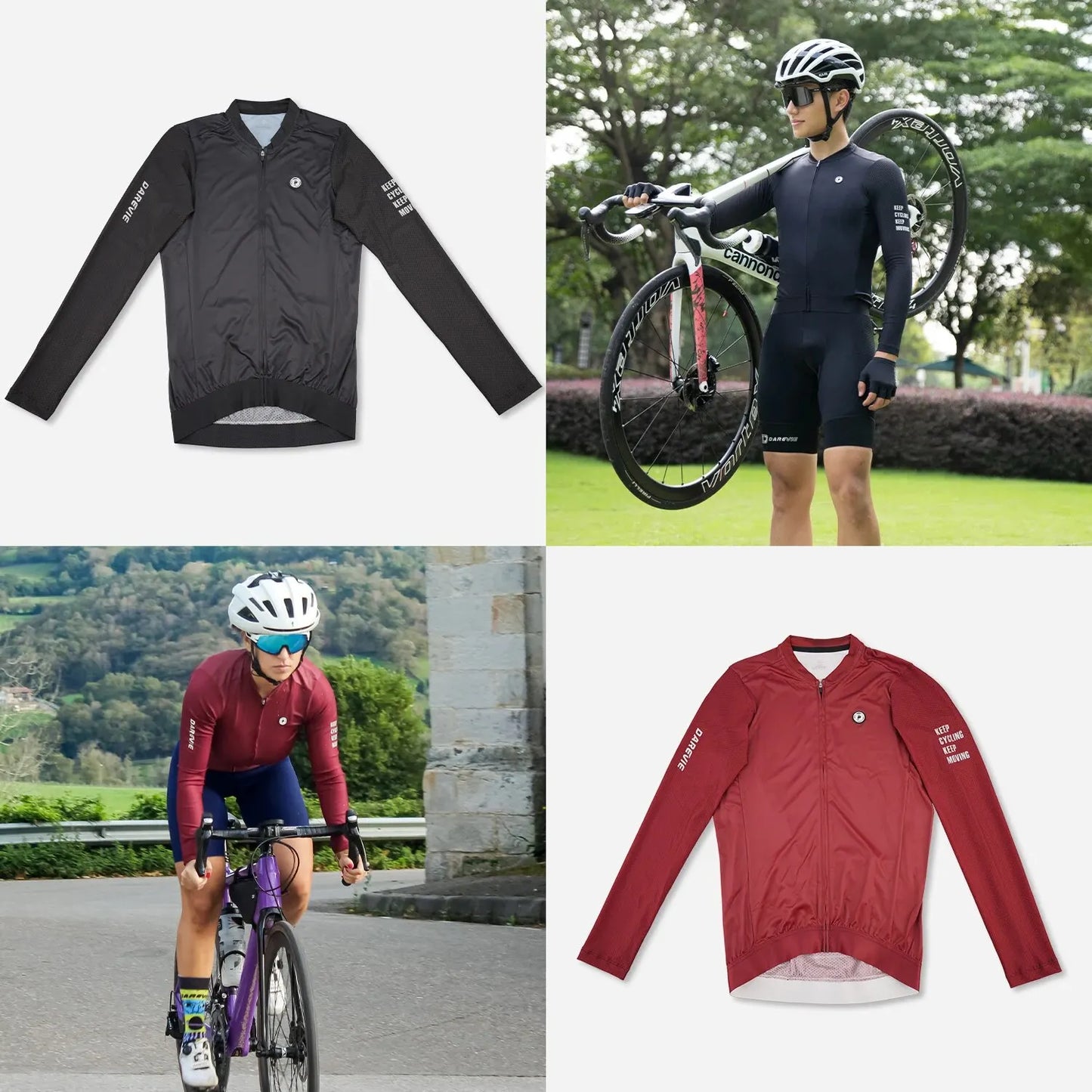 Man Cycling Jersey Summer Breathable Long Sleeve Men's Cycling Clothing MTB Road Anti-UV Men's Cycling Shirt