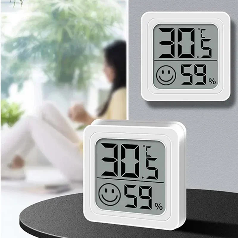 NEW Arrivals 4/6PCS Set Mini Digital Thermometer Hygrometer Indoor Temperature  Electronic Monitor Hygrometer Outdoor Room Baby Living Room Home Smart Devices