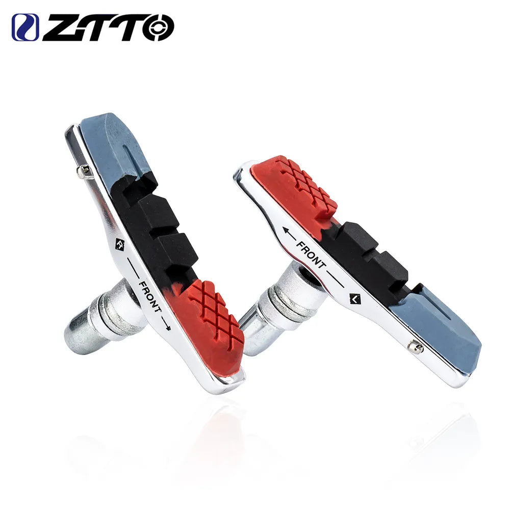 1 Pair Road Bike Brake Pads Shoes V-Brake Pads MTB Mountain Bicycle Brake Shoes Block Durable Rubber Brake Anti-resistance