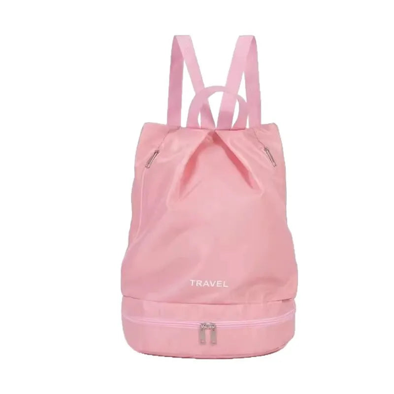 35L Large Capacity Swimming Bag, Waterproof Outdoor Travel Gym Fitness Backpack, Sports Equipment Storage Bag, Women's Dry Wet Separation Yoga Bags