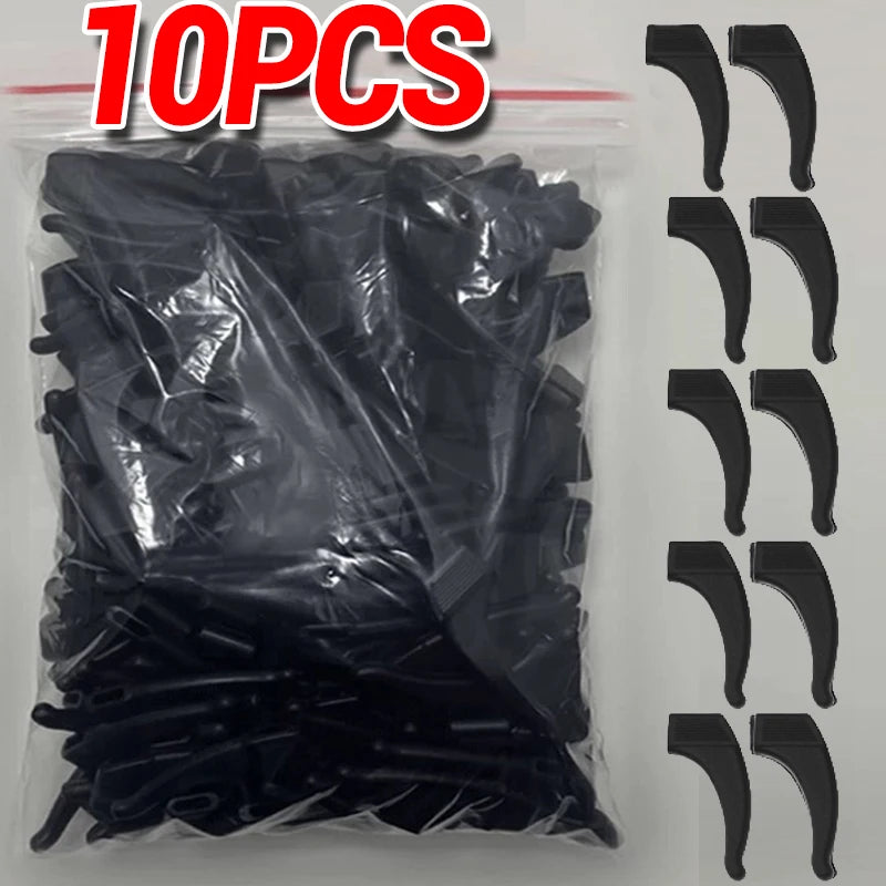 100 PCS Set Anti-Slip Silicone Ear Hooks Glasses Eyeglasses Leg Elastic Ear Grip Stopper Bracket Fastener Accessories Temple Anti-Fall Eyewear Holder Women Men Optical Accessories