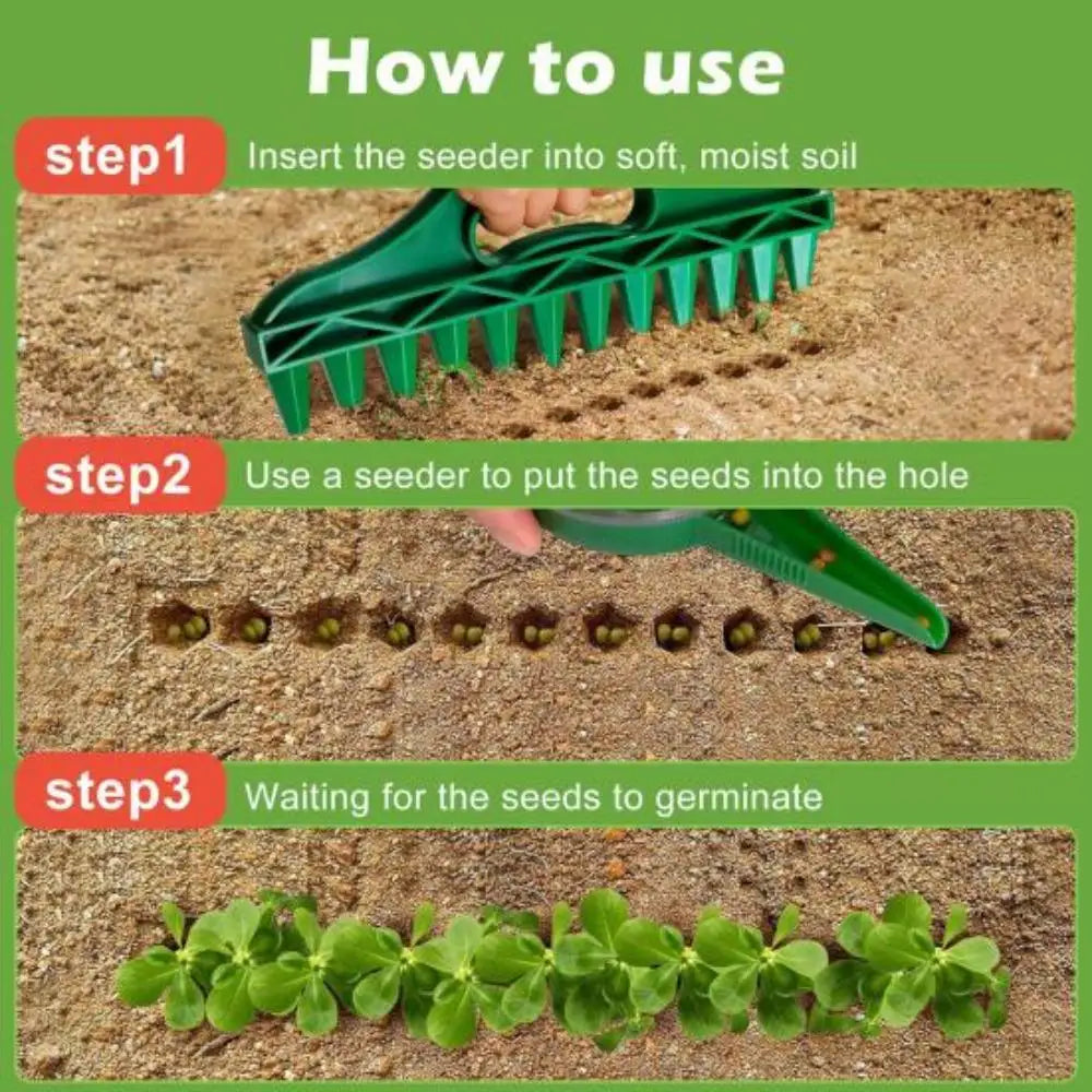 Home Garden Seeds Spreader Seed in Gardening  Manual Soil  Portable Seeds Spacer Soil Puncher for Planting Seeds Soil Loosening Gardening Accessories