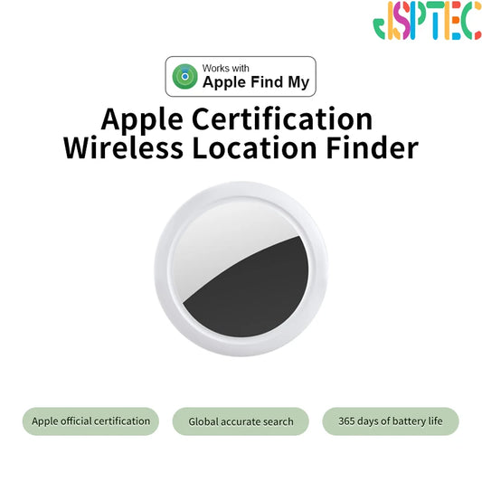 NEW Arrivals Security Bluetooth GPS Tag Based on iPhone Find My App Anti-Lose Tracker Sound Locate Message Reminder Alarm Key Finder Pets Elderly Kids Keychain Necklace Collar GPS Locator
