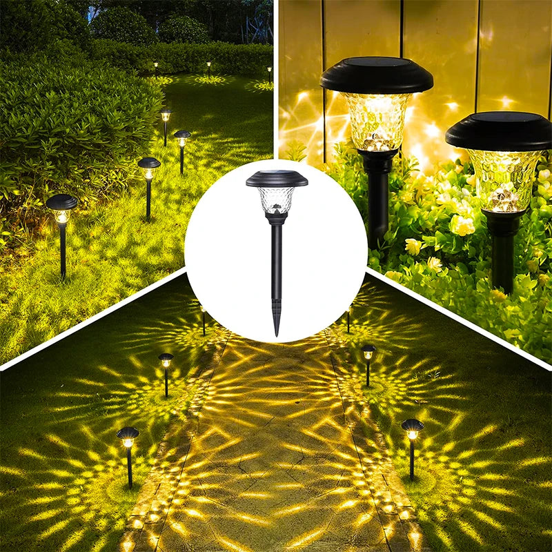 NEW Solar Pathway Lights Outdoor Waterproof Garden Decor Lawn Lamp For Yard Walkway Patio Balcony