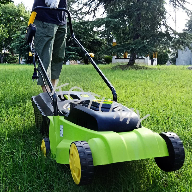 220V Electric Lawn Mower Hand Push Grass Cutting Machine Multi-Function Lawn Mower 3 Gears 1600W