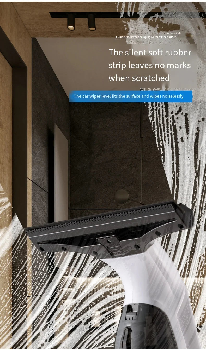 Multifunctional Electric Cordless Window Cleaner Machine White Cordless Rechargeable Automatic Portable Glass Cleaner Tools