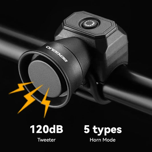 NEW Arrivals Bicycle Horn Mountain Bike Mini USB Charging Waterproof Electronic Bike Bell Riding Equipment Children's Scooter Accessories