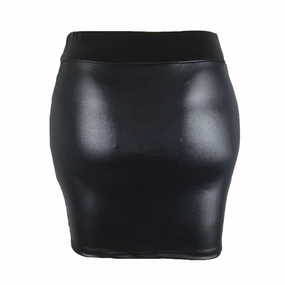 NEW Arrivals S-3XL High Quality Leather Matte Slim Mini Sexy Fashion PU Hot Short High Waist Skirt Evening Nightclub Party Streetwear Office Lady Clothes Girl Ladies Luxury Fashion Apparel Supplies