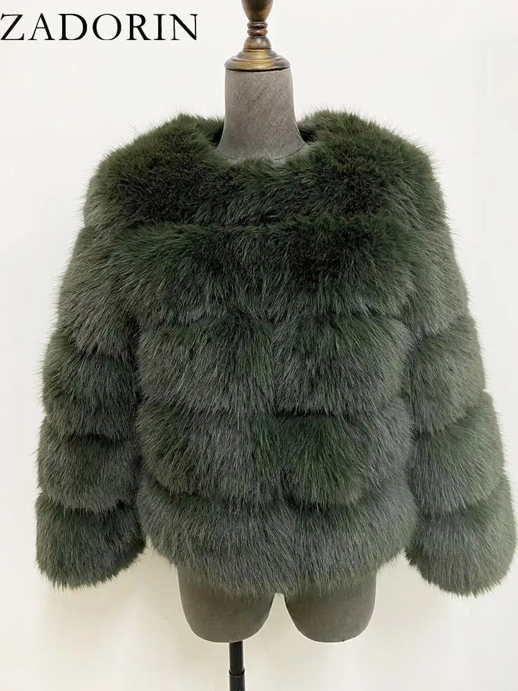 Low-Price Sales are Limited NEW Arrivals Luxury S-5XL 8 Colors Mink Coats Autumn Winter Fluffy Black Faux Fur Coat Women Thick Winter Warm Snow Outwear Evening Nightclub Party Faux Fur Jackets Ladies Girls Luxury Fashion Clot