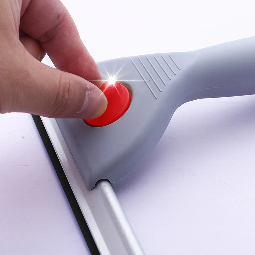 NEW 6/10/14/18in Household Glass Wiper Cleaning Bathroom Mirror Cleaner With Silicone Blade Hook Car Shower Squeezer Window Scraper Home Cleaning Supplies