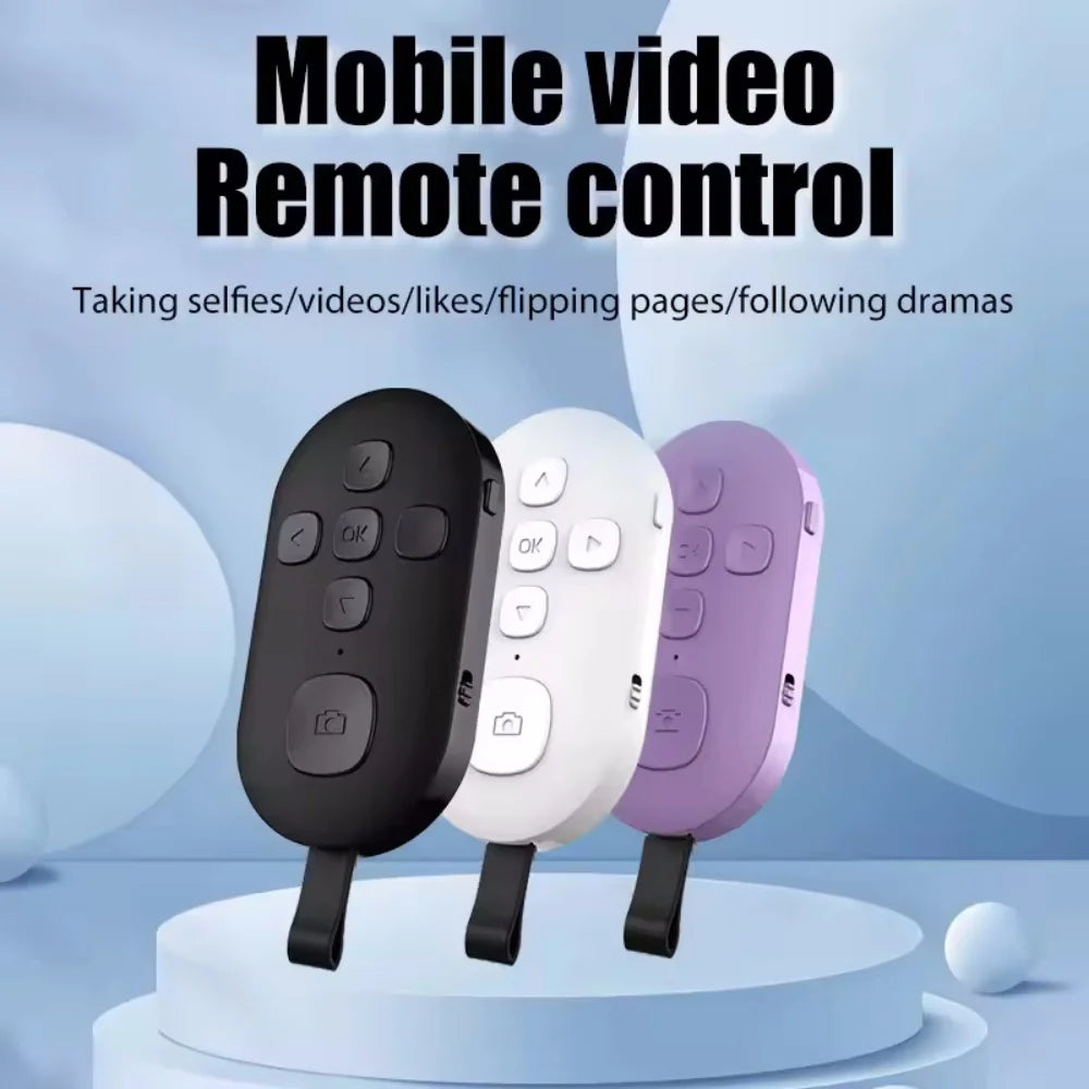 NEW Bluetooth Wireless Remote Control Phone Selfie Video Controller for Android IOS Compatible Remote Button Rechargeable Type-C