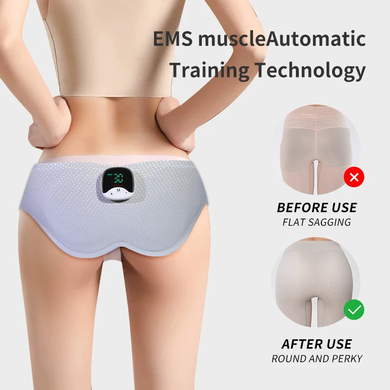 EMS Hips Trainer Butt Muscle Stimulator USB Charging Wearable Buttocks Toner 10 Modes 30 Levels with Remote Control for Women Body Care Supplies