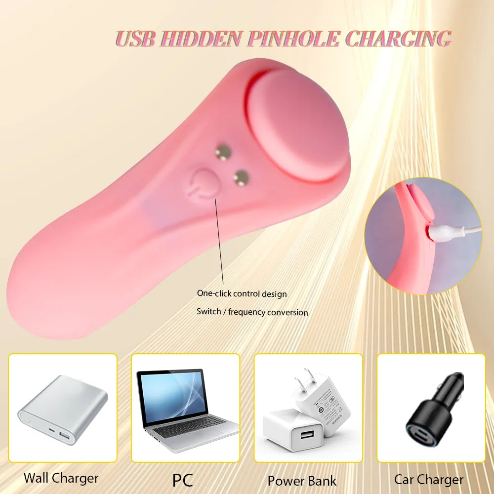 Mini Wearable Vibrator for Clitoris Stimulation Remote Control Masturbator Female Vibrating Panties Sex Toy for Women