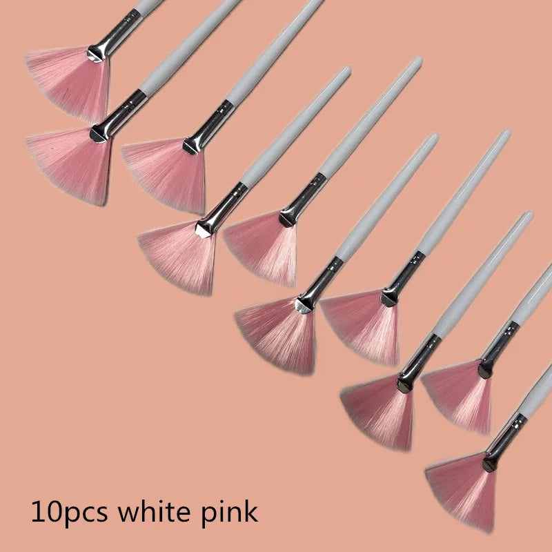 20/50 PCS Set Fan Shape Foundation Makeup Brushes Multifunctional Facial Mask Brush Essential Oil Women Beauty Makeup Tools Brush For Travel Night Club