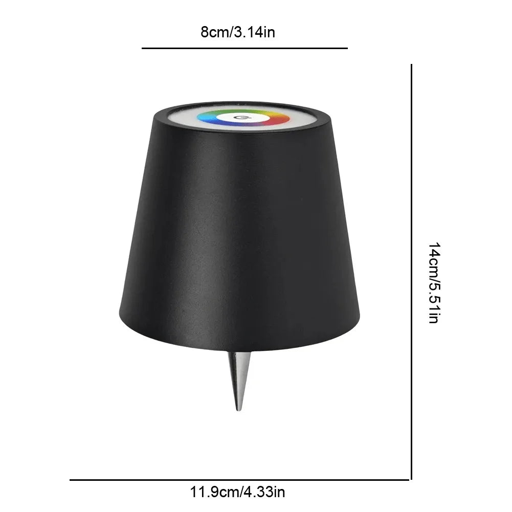 NEW Arrivals USB Rechargeable Wine Bottle LED Mood Lamp 2000mAh Touch Stepless Dimmer RGB 3 Color RGB White Cordless Pub Table Night Light