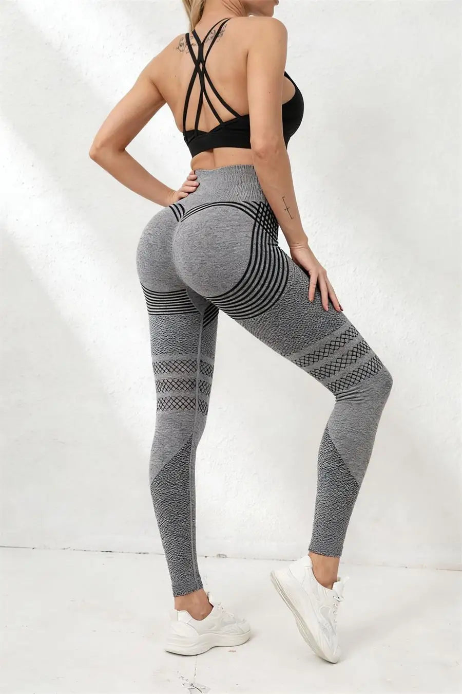 S-2XL 6 Colors Seamless Hip-Lifting High-Waisted Fitness Yoga Pilates Pants, Tight-Fitting Peach-Shaped Gym Running Leggings  Women Sports Apparel Accessories