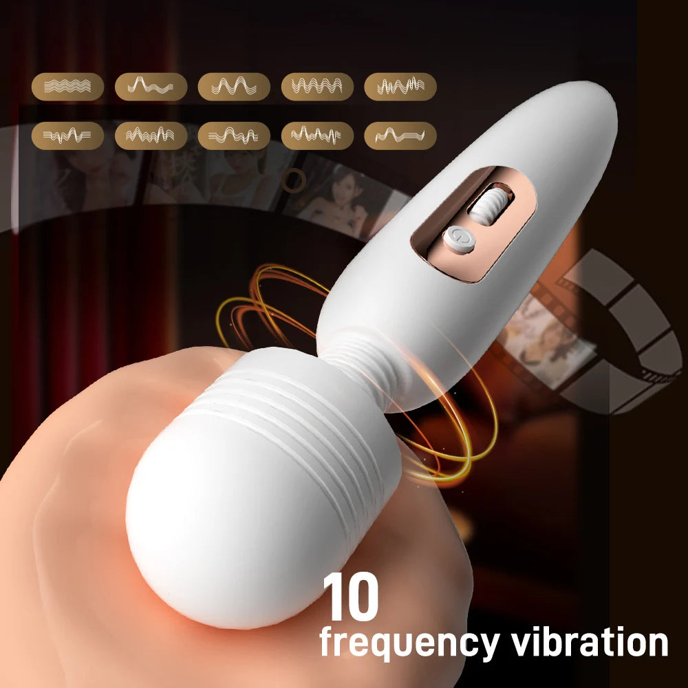 Wireless Dildos AV Vibrator Magic Wand for Women Clitoris Stimulator USB Rechargeable Massager Goods Sex Toys for Adults 18