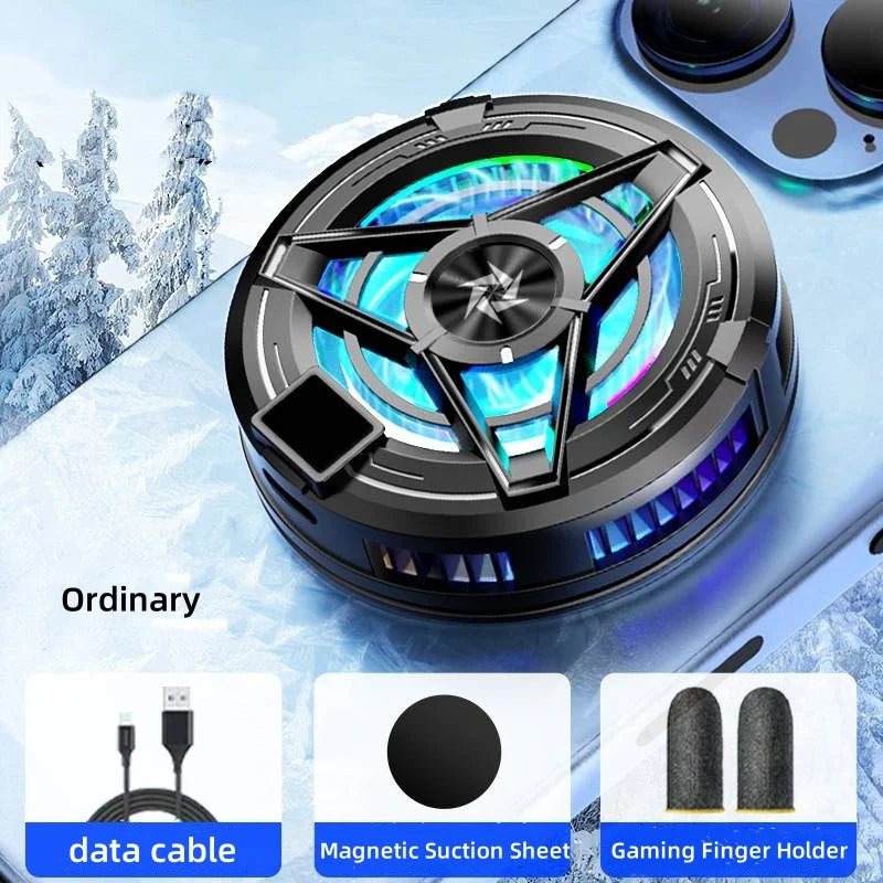 New Arrivals SL17 Magnetic Display Phones Cooler Back-Clip 2 in 1 Game Cooler Semiconductor Fast Phone Cooling Fan for IOS Android Phone Mobile Cell Phones Accessories