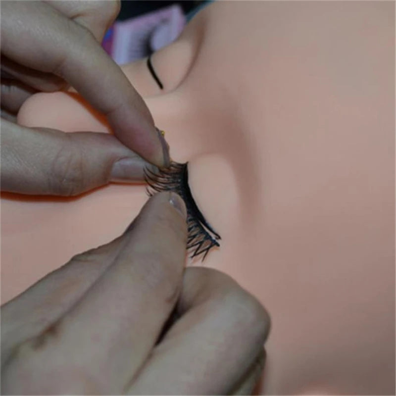 5D Face Makeup Practice Tools Theatrical Makeup Eyelash Extensions Eyebrow Lip Tattoo Head Tattooist Training Skin Supplies