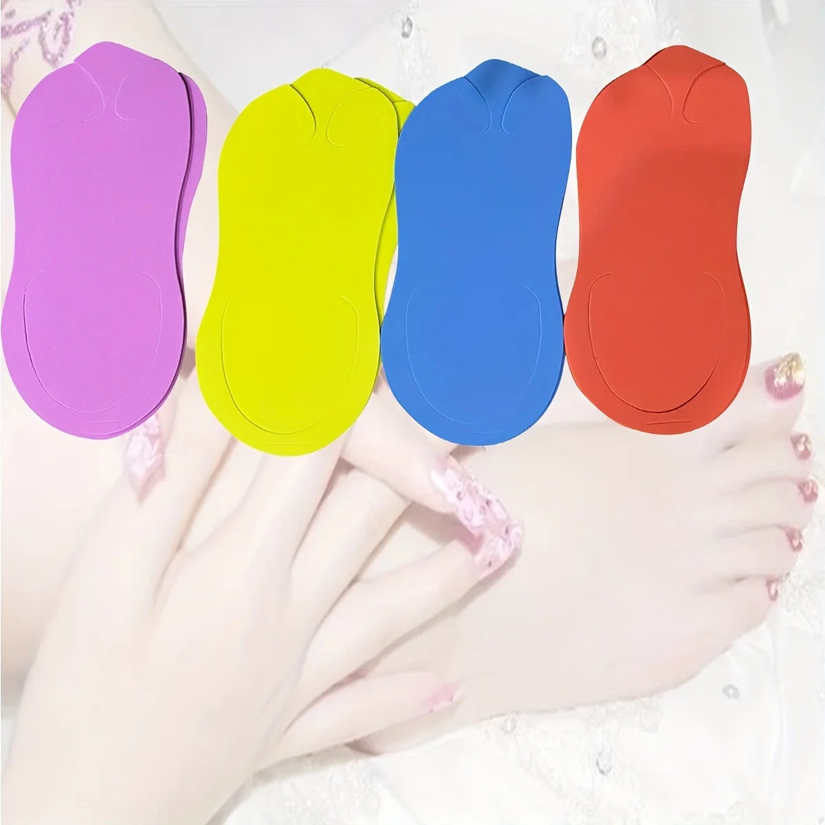 24 Pairs/bag Manicure Foot Slippers, Pedicure Slipper, Flip Flops For Salon Nail Spa Foot Care Tools Manicure Tools