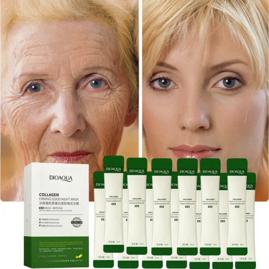 Buy 15 Get 15 Free 30pcs Korean Centella Collagen Sleeping Facial Masks Skincare Anti Wrinkle Anti-Aging Moisturizing Face Mask Korean Skin Care Products