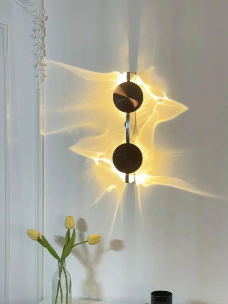 Creative Art Corrugated LED Wall Lamps Bedroom Bedside Shadow LED Wall Sconces Aisle Porch Corridor Atmosphere Wall Light