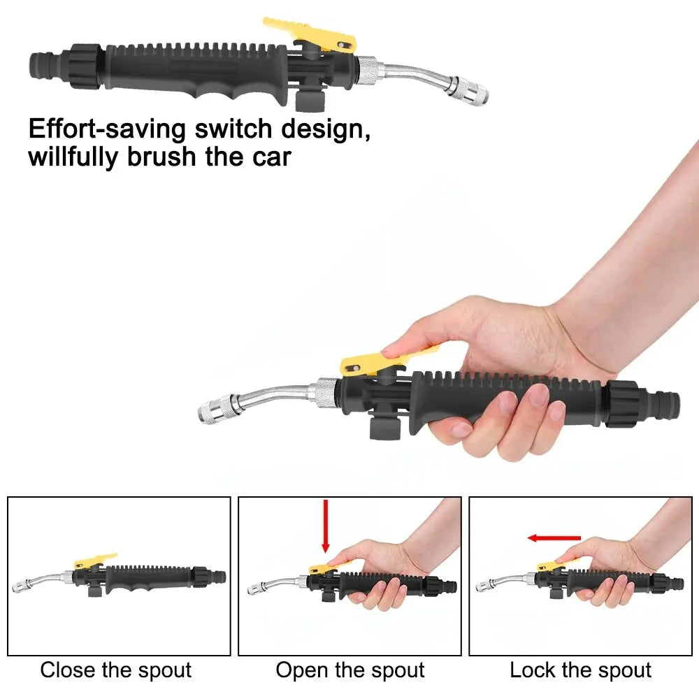 Watering Spray Sprinkler Hose Wand Nozzle Spray Atomizing Gun Water Jet Garden Washer Car High Pressure Gun Power Water