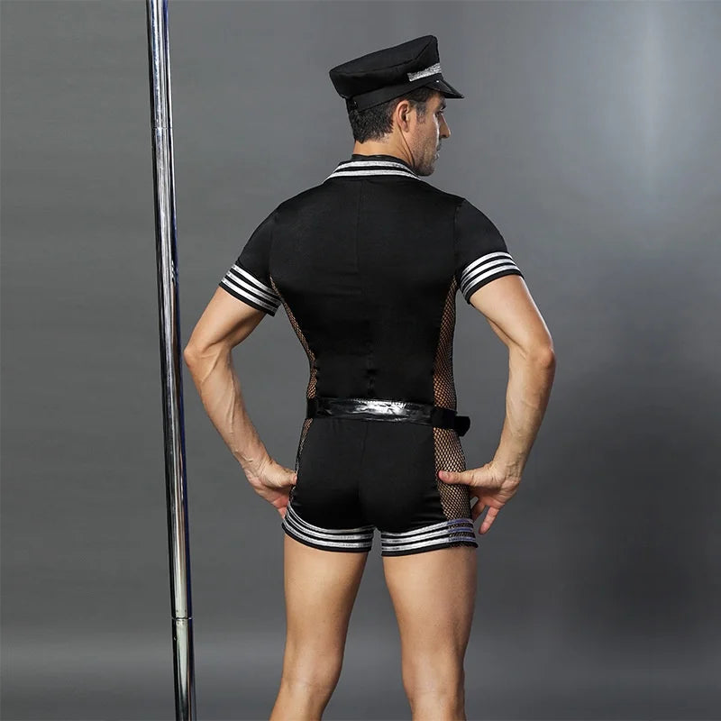 Gay Male Police  Costume  Sexy Policeman Suit for Men Sailor Costume for Men