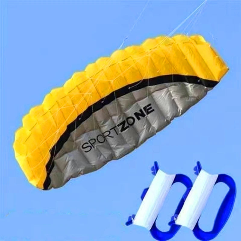 Hot Selling Large 250cm Blue Color Professional Adults Kites Flying Dual Line Power Festival Show Kites Outdoor Beach Kite Board Windsurf  kitesurfing Ripstop Sky Water Sports Supplies