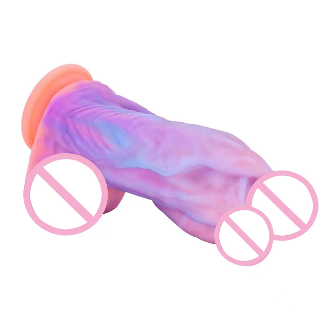 Three Head Luminous Dildo Anal Plug Sex Toys for Women Colourful Glowing Phallus Huge Penis Butt Plug Adult Suction Cup Sex Shop