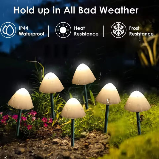 NEW Arrivals 10 LEDs Solar LED Lights Mushroom Type Outdoor, Waterproof Decorative Lights For Lawn, Garden, Patio, Christmas Decoration Lights