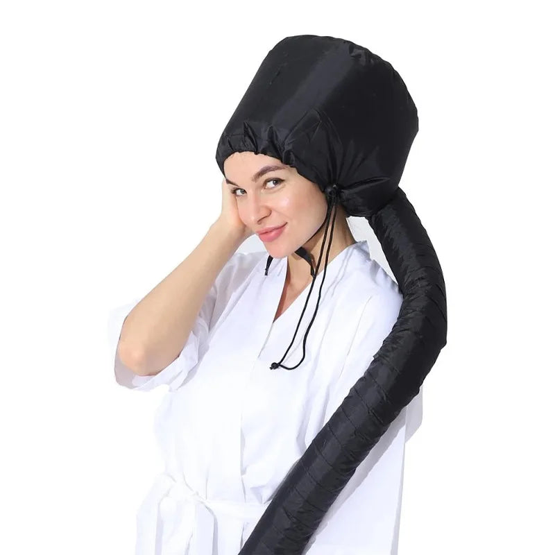 Silver Color Portable Hair Bonnet Dryer Cap Lazy Man Hair Dryer Cap Quick Dry Hair Dryer Heating Set Oil Baking Cap Household Hairdressing Salon Accessories