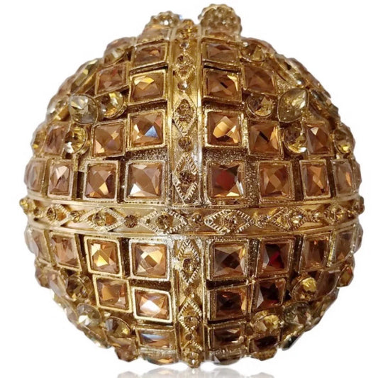 5 Colors Woman Luxury Diamond Crystal Stone Ball Shape Evening Bag Banquet Birthday Evening Wedding Party Lady Handbag Wedding Bridal Diamond Hollow Purse