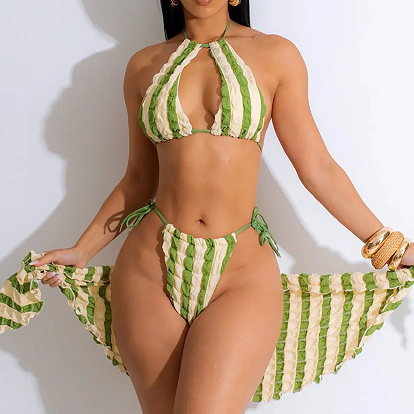 Push Up Swimsuit For Women Sexy Solid Tummy Control Swimwear Beach Wear Summer Bathing Suits Loose Plus Size