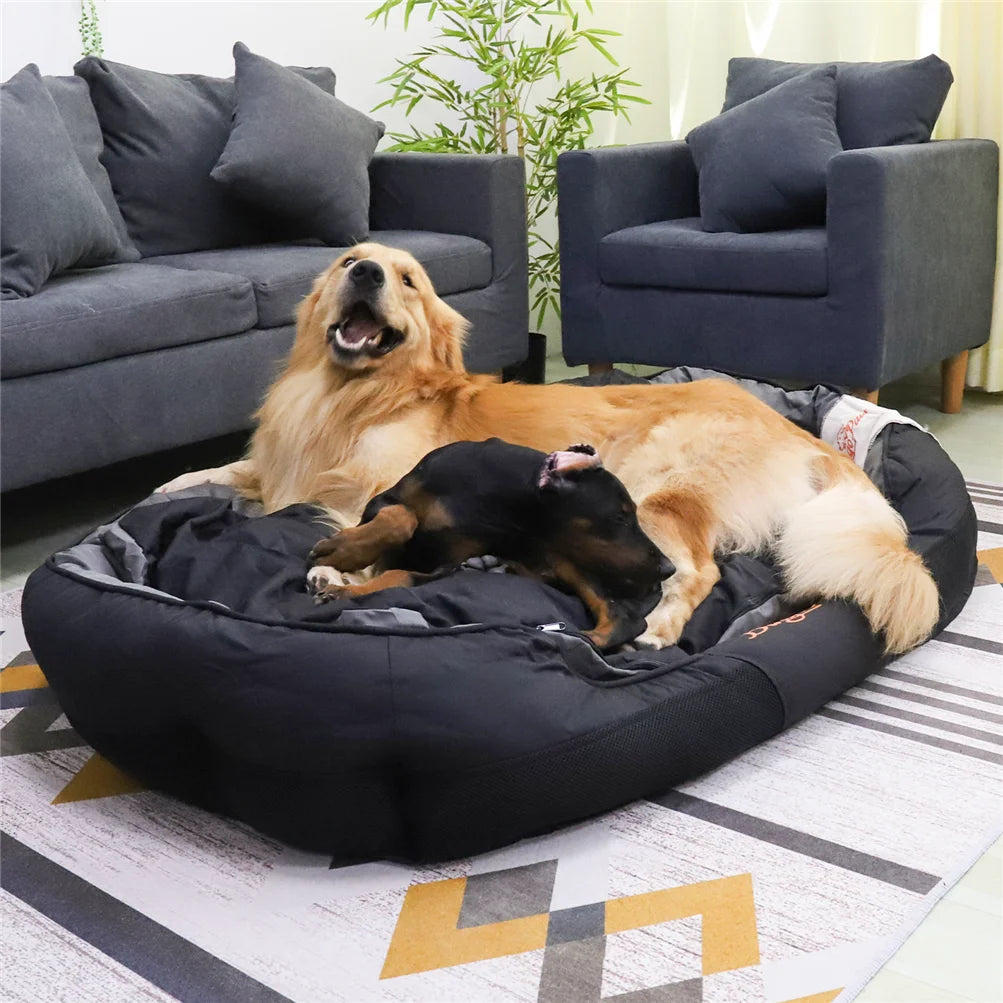 XXL Dog Bed for All Season Pet Calming Sleeping Mat Sofa Pet Kennel Cushion with Removable Cushion  Oxford Cover