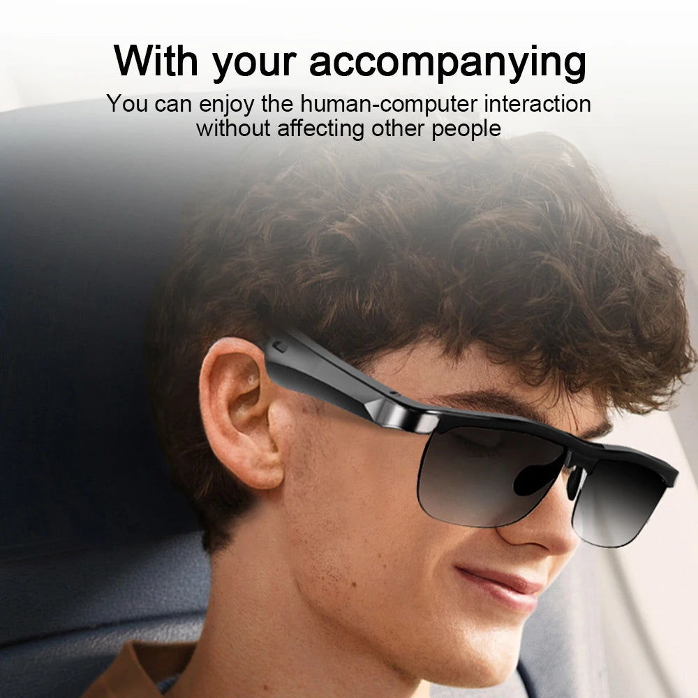 Original Lenovo Smart Bluetooth Sunglasses Wireless Bluetooth 5.0 Headset HIFI Sound Quality Hands-Free Call Driving Music Game Glasses Eyewear Accessories Devices Electronic Products