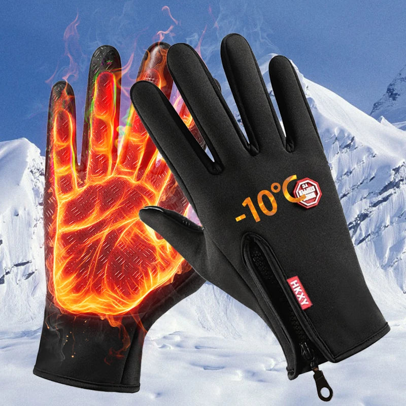 NEW Arrivals M-L-XL Size Winter Gloves For Men Women Touch Screen Warm Outdoor Cycling Driving Ski Cold Weather Gloves Windproof Non Slip Gloves Winter Sports Accessories
