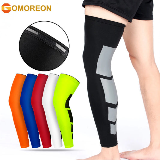 NEW Arrivals Leg Compression Sleeves, Full Leg Sleeve Long Knee Brace Knee Support Protect Basketball Football Volleyball Cycling Men Women Sports Apparel Accessories
