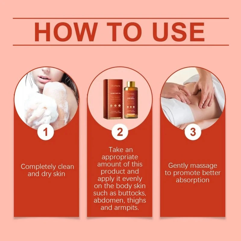 Firming Body Oil - Hydrating Moisturizer For Skin Elasticity, Nourishing Dry Skin, Lightweight Absorbing Luxury Body Skin Care Supplies