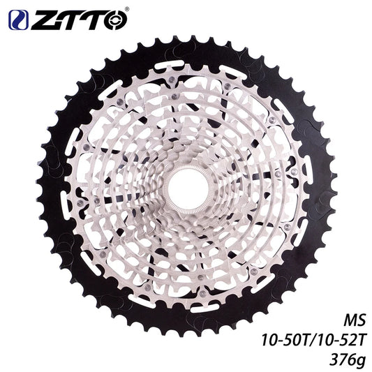 NEW Arrivals Ultimate MTB 12 Speed Lightweight 376g Cassette 10-50T MS ULT Micro K7 Spline 12speed For M6100 M7100 M8100 Mountain Bike Shift Chain Bicycle Accessories Sports Supplies
