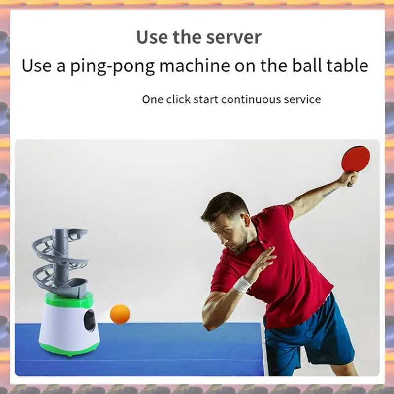 NEW  Portable Table Tennis Ball Pitcher Dual Power Supply Version Ping Pong Ball Robot Pitching Machine For Trainers Sports Accessories
