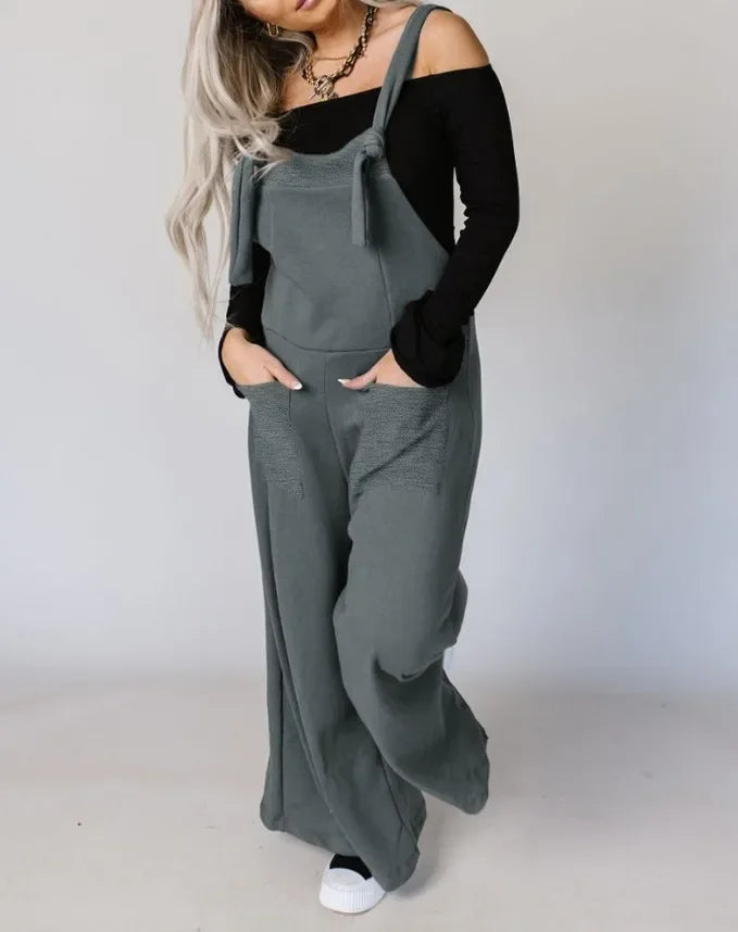 UK Size 6 Colors Jumpsuit Women Summer Fashion Contrast Paneled Wide Leg Casual Square Collar Sleeveless Daily Suspender Jumpsuit Streetwear Girls Casual Fashion Clothing Products