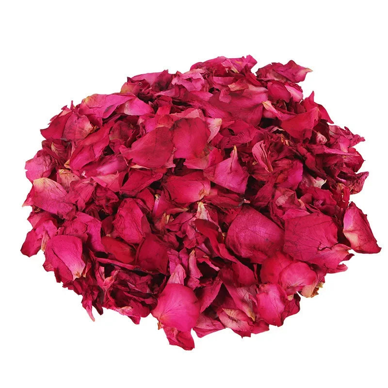 1Pack Dried Rose Petals Natural Flower Bath Spa Whitening Shower Dry Rose Flower Petal Bathing Relieve Fragrant Body Massager