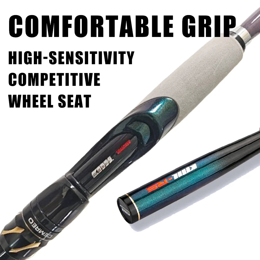 2.10M Travel Portable Telescopic Carbon Fiber Lure Rod 1.8m/2.1m Spinning Optional Ultra Light Carbon Long Cast River Lakes Sea Boat Fishing Accessories