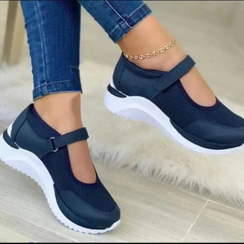 New Autumn Outdoor Women Breathable Mesh Shoes Woman Casual Platform Sneakers Female Travel Walking Footwear Vulcanized Shoes