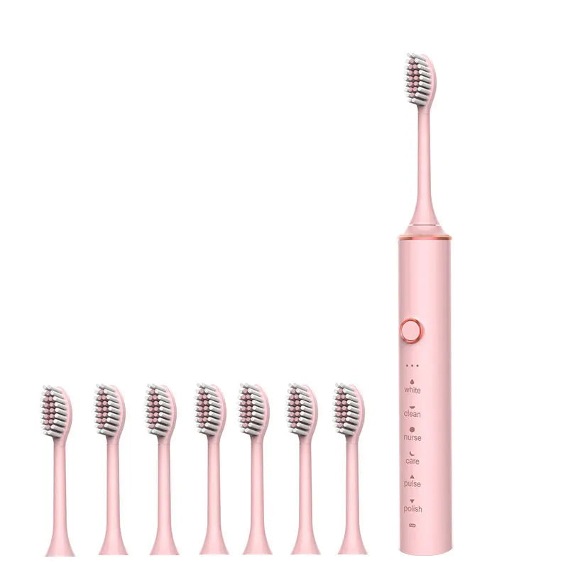 USB Fast Charging Sonic Electric Toothbrush + 8 Head + Box with Smart Timer Rechargeable Adult Toothbrush Set Includes Replacement Heads Women Men Oral Hygiene Supplies